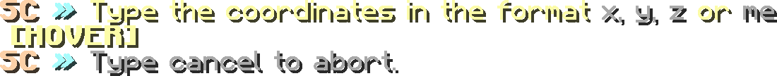 Map Center Input